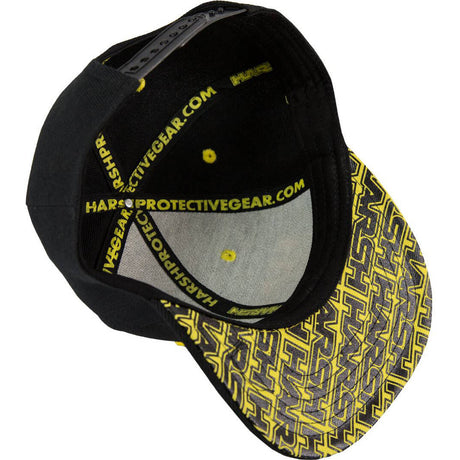 Harsh Snapback Cap - Black/Black/Yellow