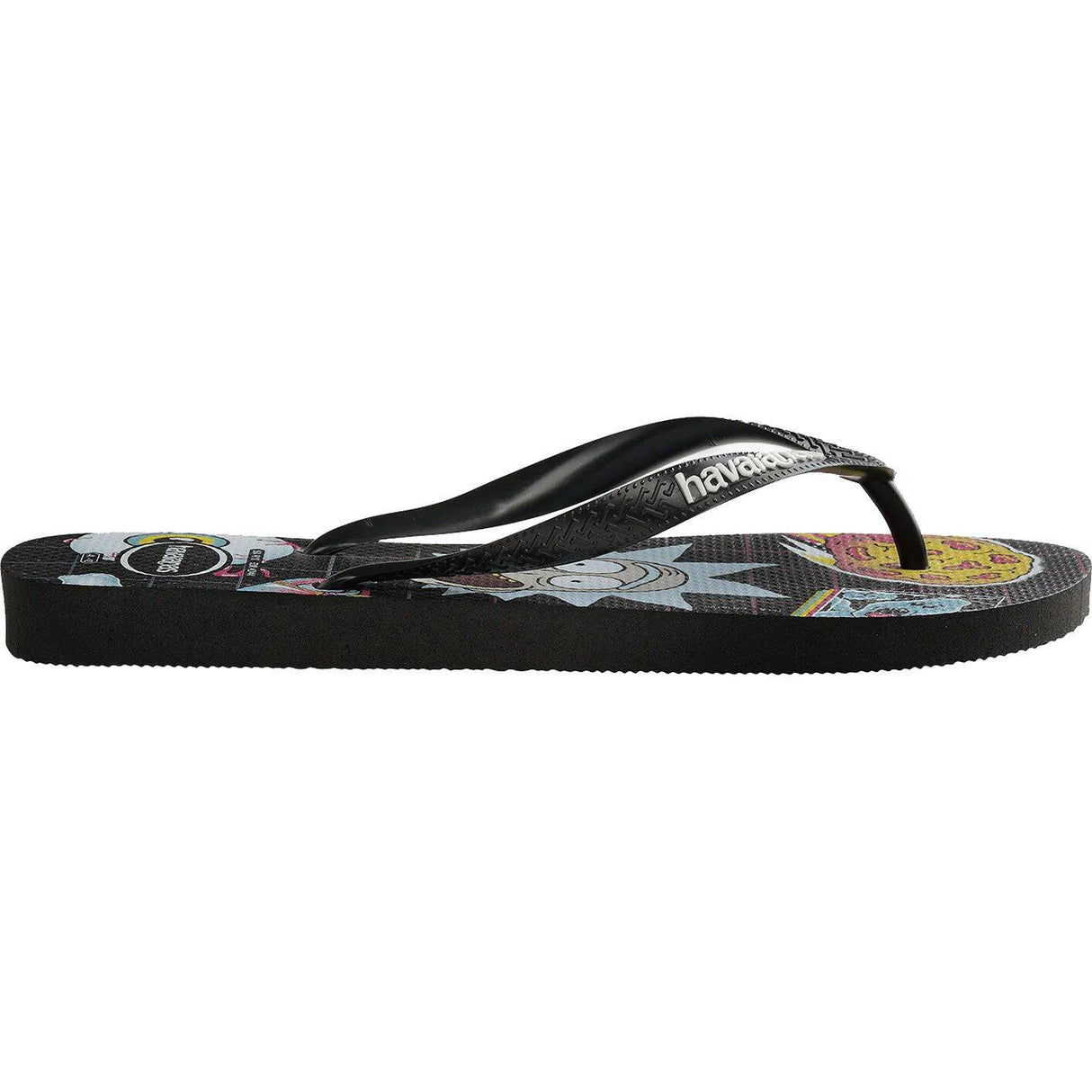 Havaianas Top Rick and Morty Flip-Flops - Black/Black