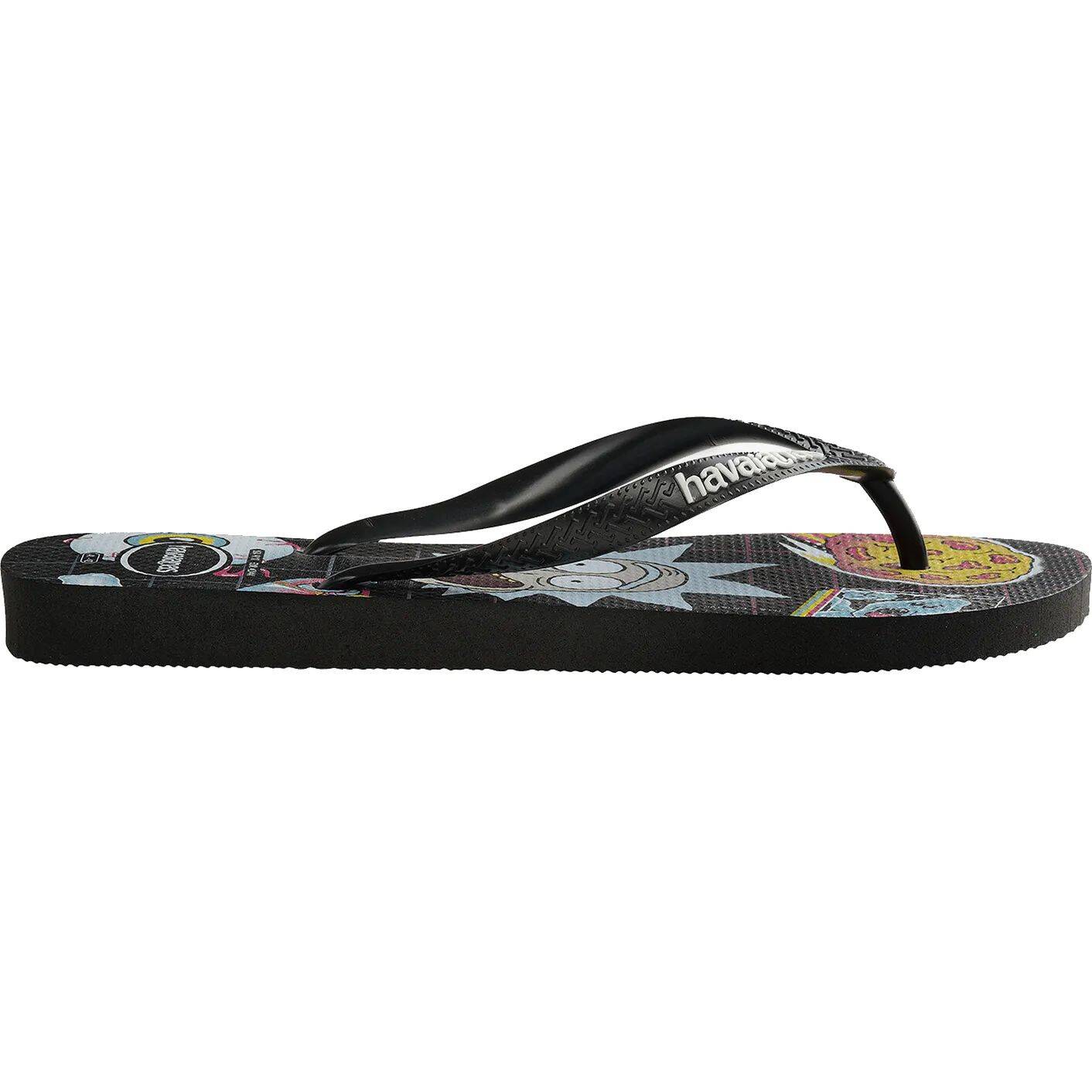 Havaianas Top Rick and Morty Flip-Flops - Black/Black
