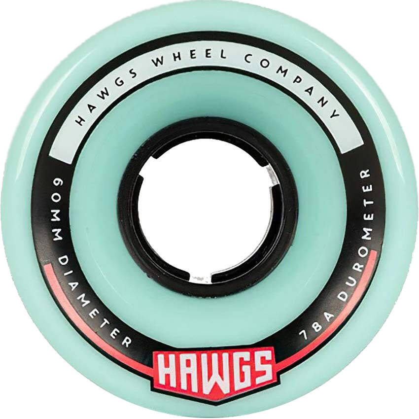 Hawgs Chubbies Longboard Wheels 60mm - Ocean Teal