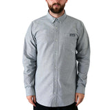 Heathen Cannibal Ox-ford Longsleeve Shirt - Nothing Grey