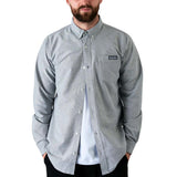 Heathen Cannibal Ox-ford Longsleeve Shirt - Nothing Grey