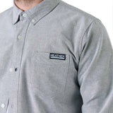 Heathen Cannibal Ox-ford Longsleeve Shirt - Nothing Grey