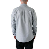 Heathen Cannibal Ox-ford Longsleeve Shirt - Nothing Grey
