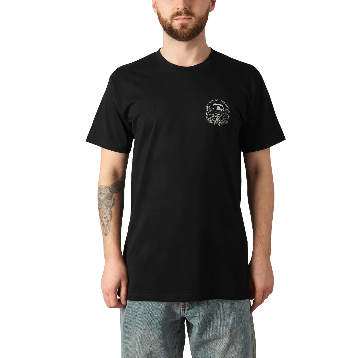 Heathen Crow Killer Mono T Shirt - Black