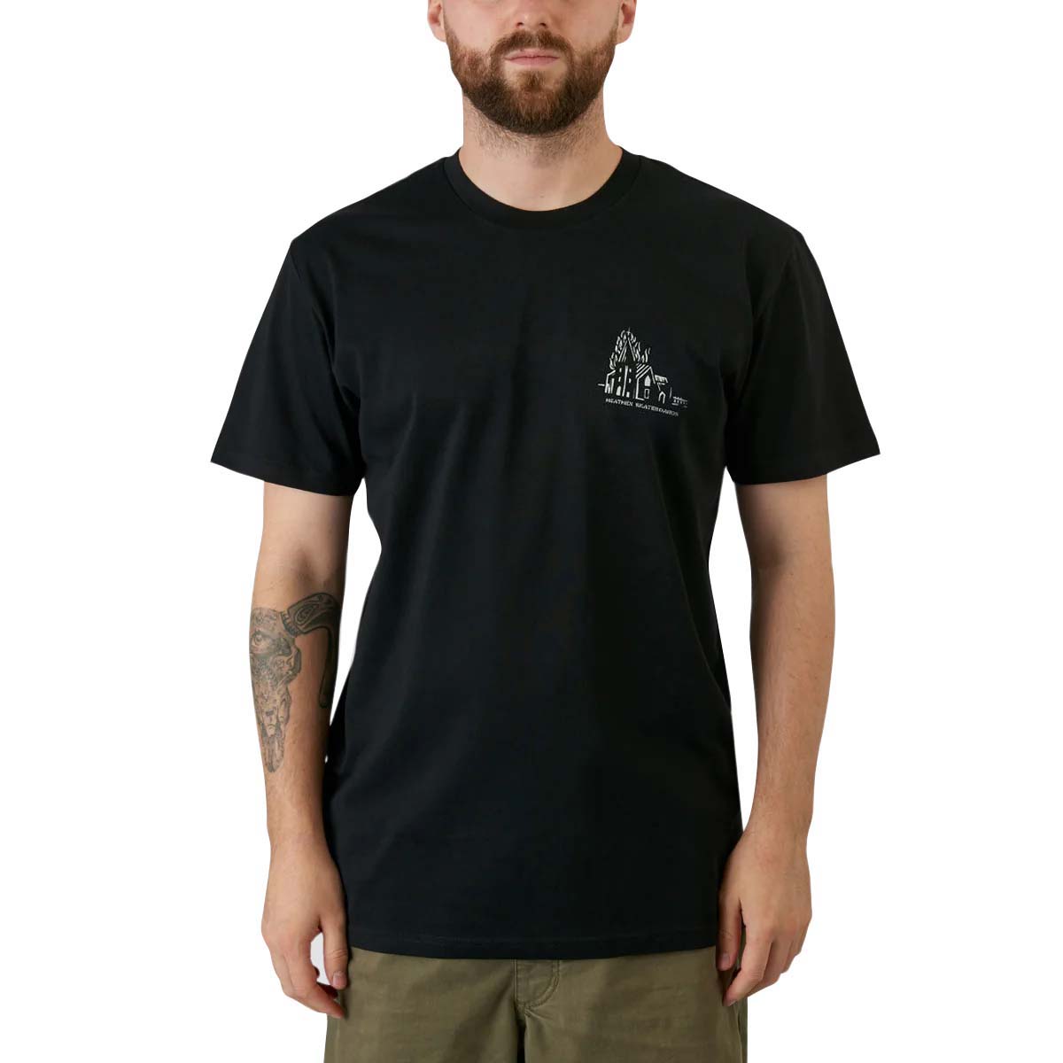 Heathen Lighthouse T Shirt - Black