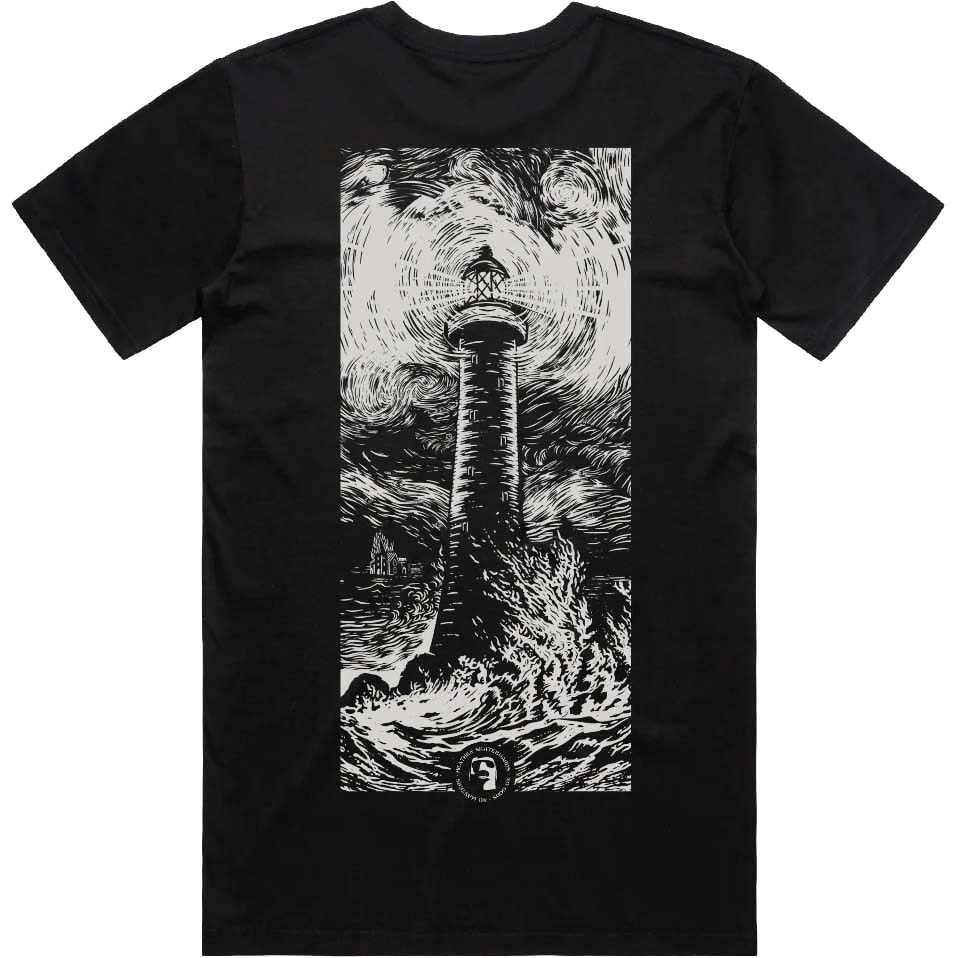 Heathen Lighthouse T Shirt - Black