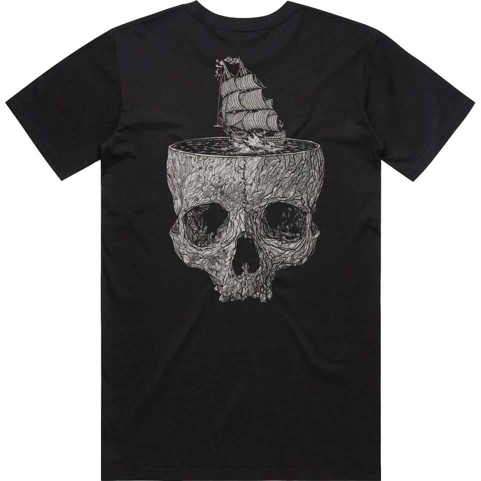 Heathen Stormy Seas T Shirt - Black