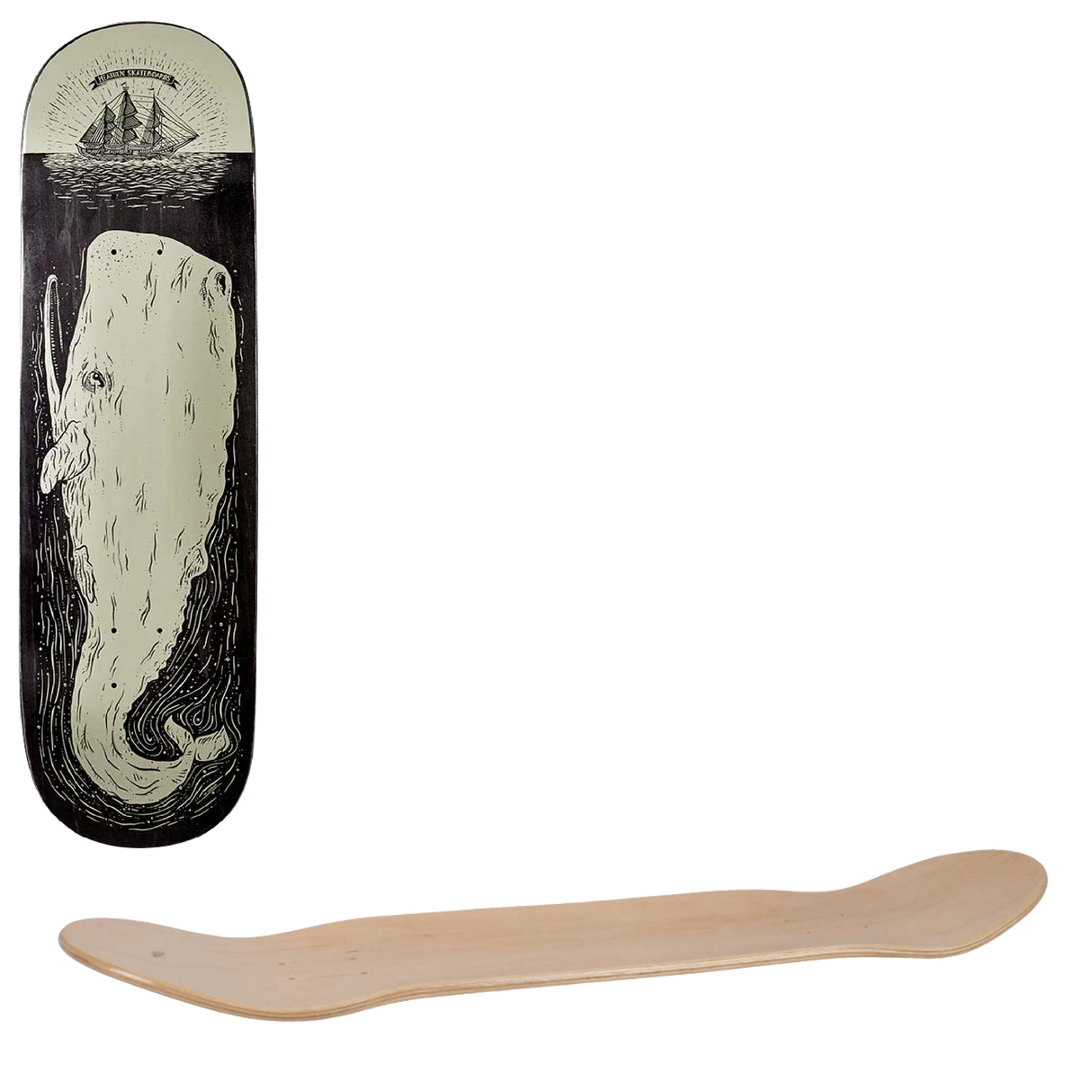 Heathen Moby Rising Skateboard Deck 8.5"