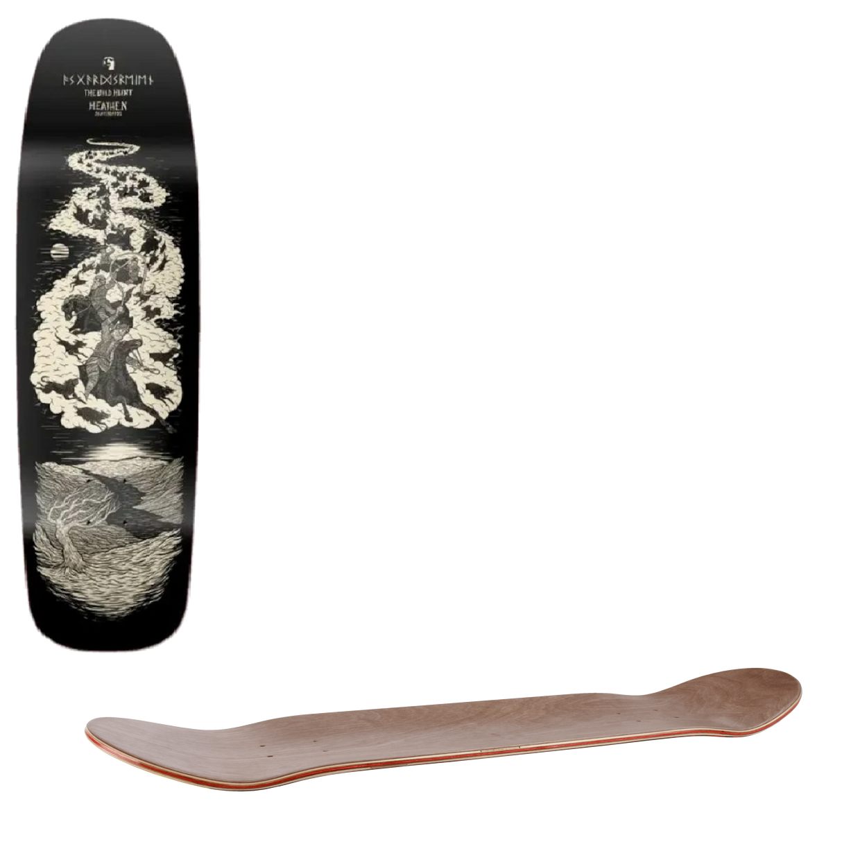 Heathen Wild Hunt Skateboard Deck 8.7"