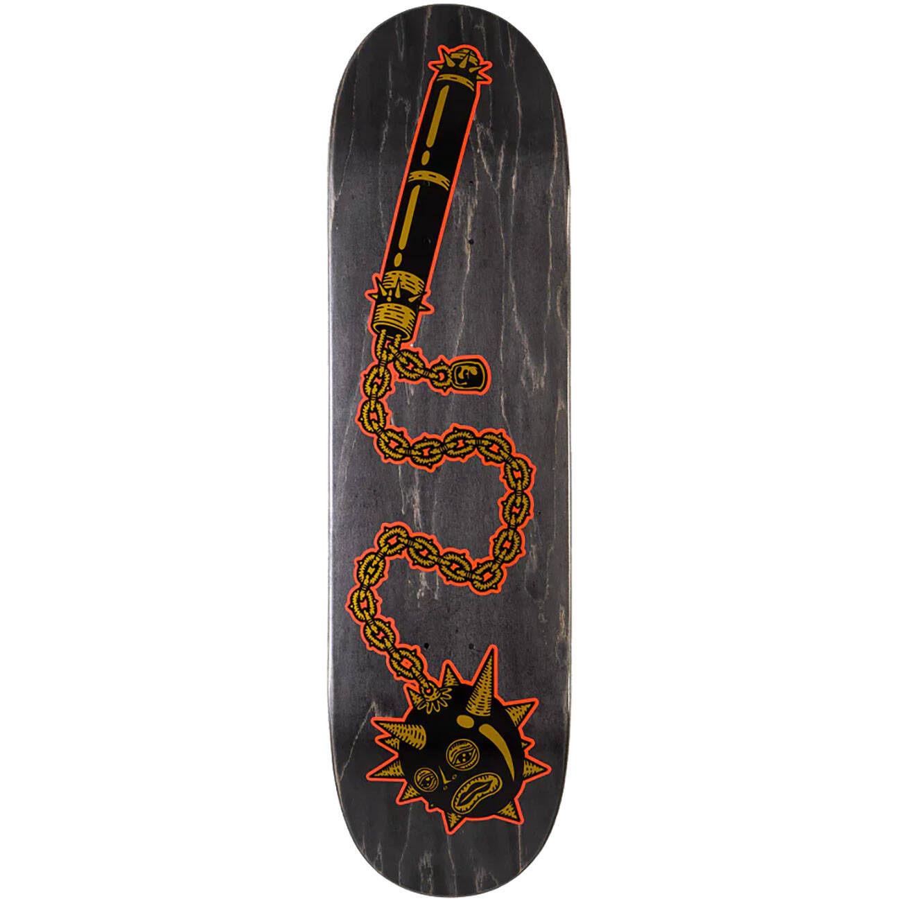 Heathen Mace Face On Taperhead Skateboard Deck 9"