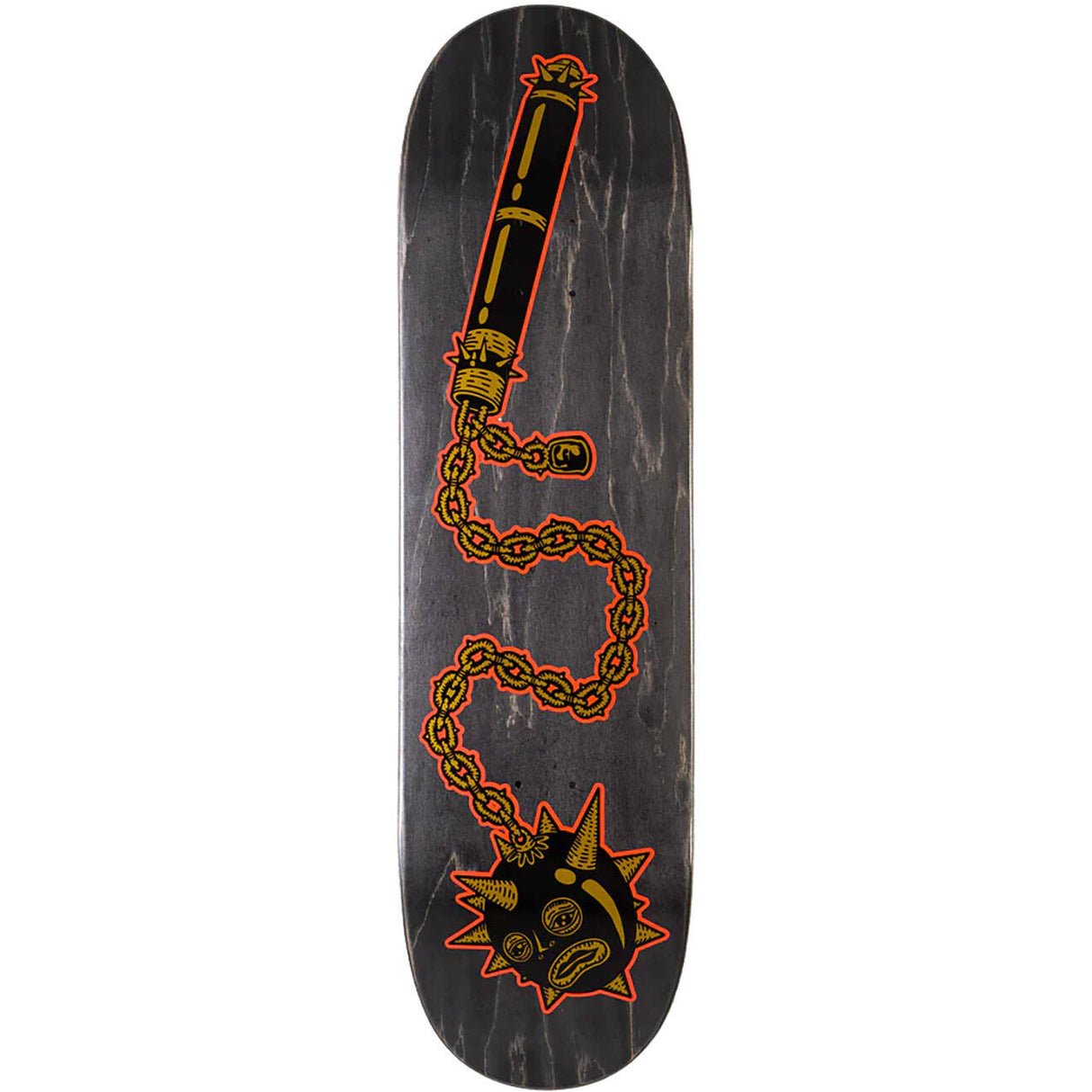 Heathen Mace Face On Taperhead Skateboard Deck 9"