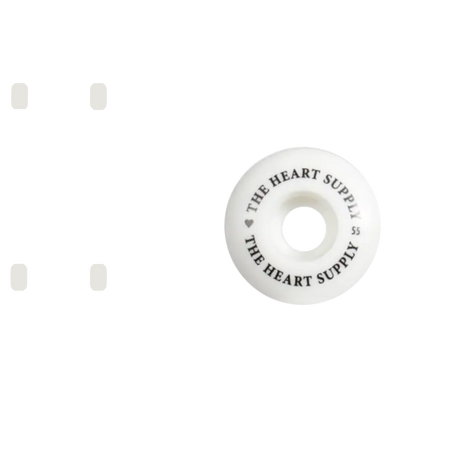 The Heart Supply Clean Heart Skateboard Wheels - Black 55mm