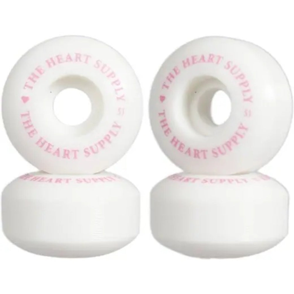 The Heart Supply Clean Heart Skateboard Wheels - Pink 51mm