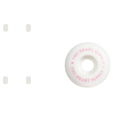 The Heart Supply Clean Heart Skateboard Wheels - Pink 51mm