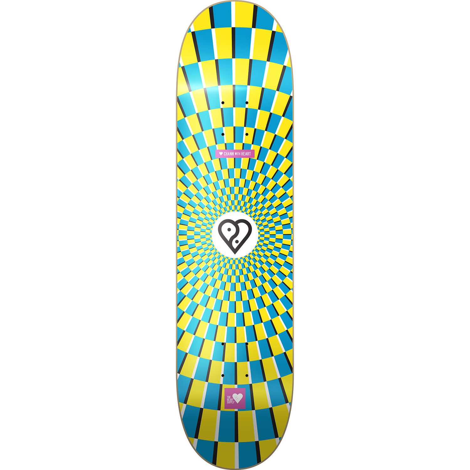 The Heart Supply Illusion Skateboard Deck - Chris Chann 8''