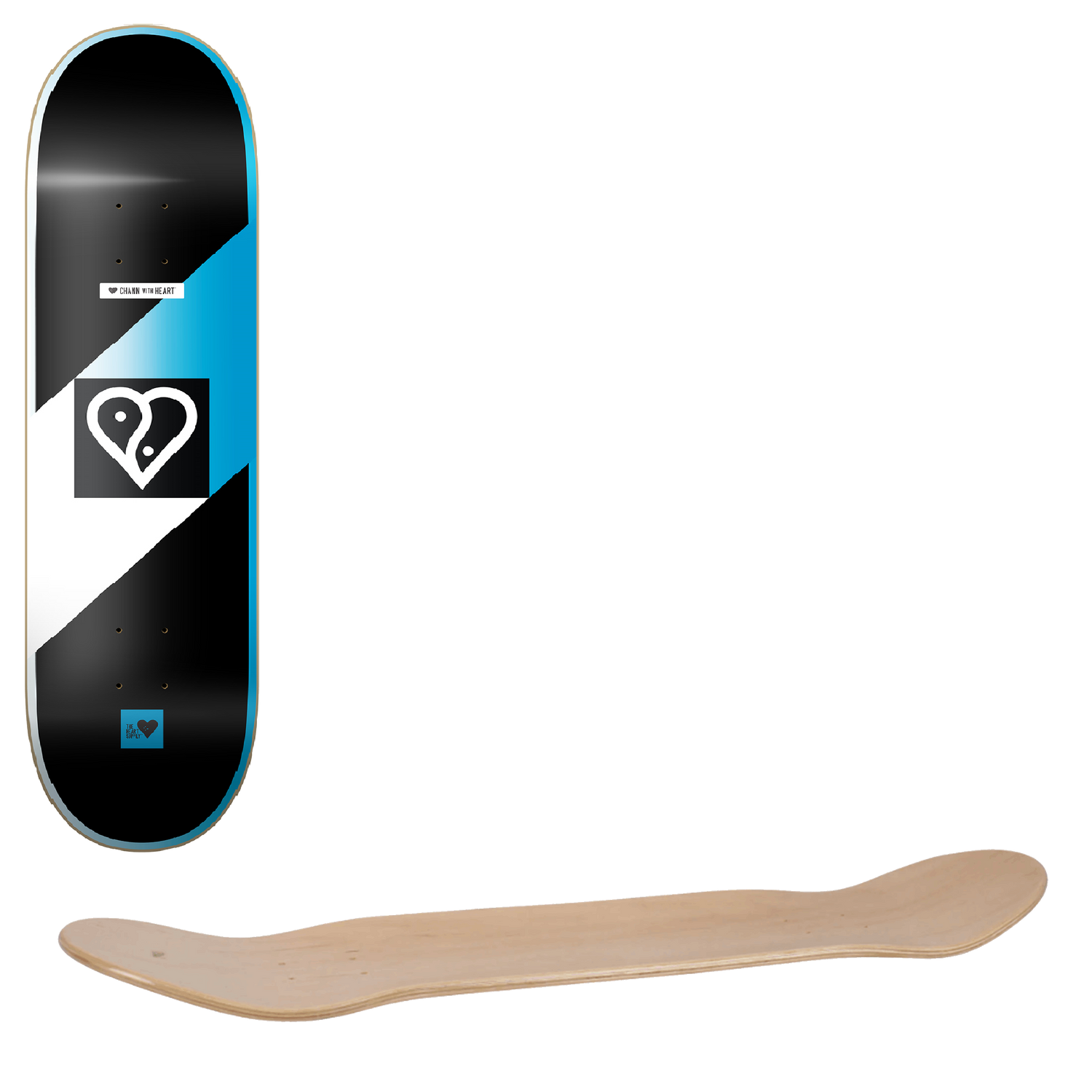 The Heart Supply Symbolic Impact Light Skateboard Deck - Chris Chann 8.25''