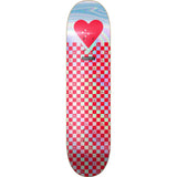 The Heart Supply Foil Logo Skateboard Deck - Red Checkerboards 8''