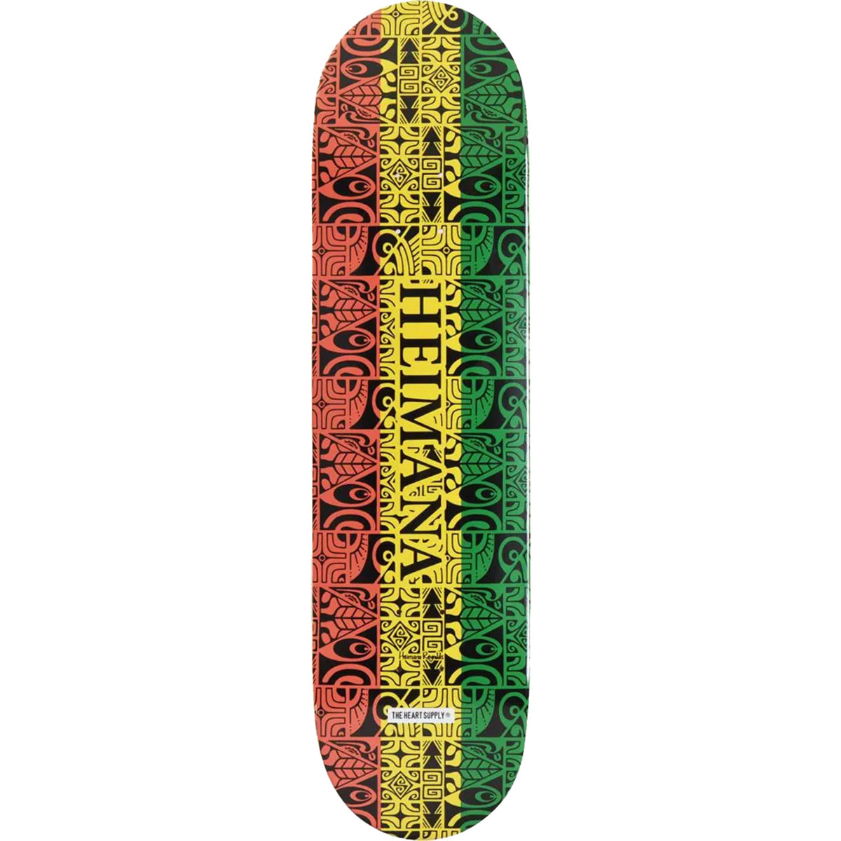 The Heart Supply Heimana Reynolds Pro Skateboard Deck - Tribal Rasta 8.25"