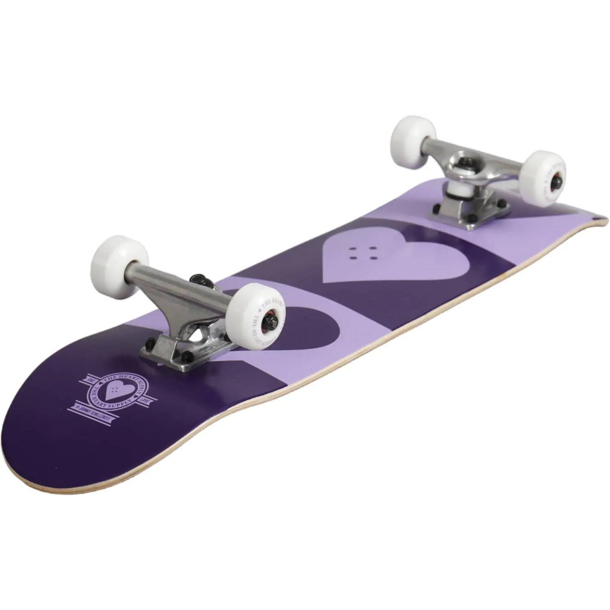 The Heart Supply Quadron Logo Complete Skateboard - Purple 7.5"