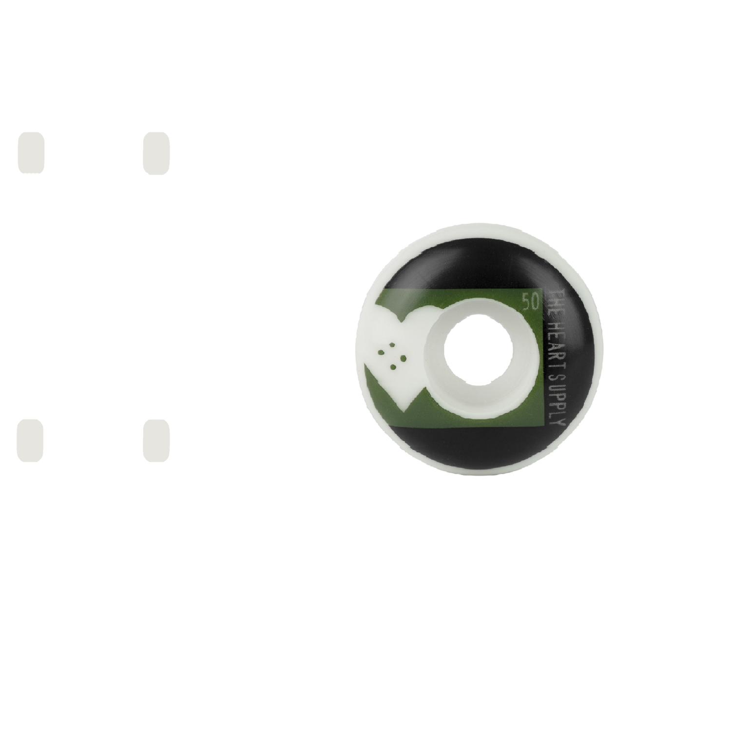 The Heart Supply Even Skateboard Wheels - Hunter Green 50mm