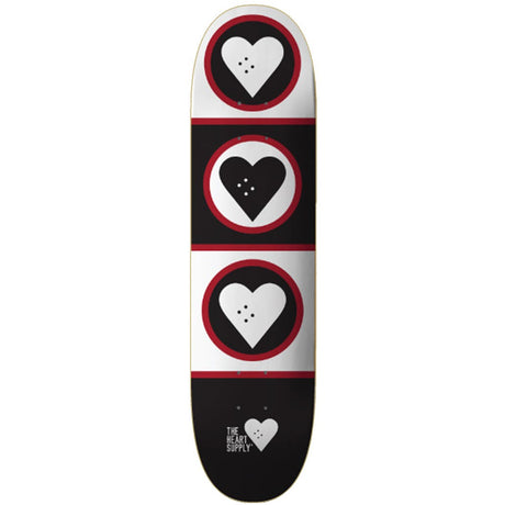 The Heart Supply Squad Skateboard Deck - Black/White 8.5''
