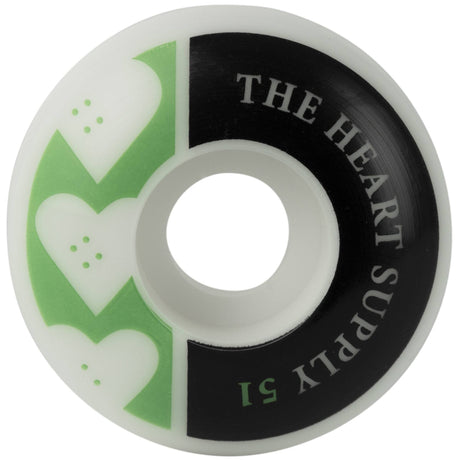 The Heart Supply Squad Skateboard Wheels - Kelly Green 51mm