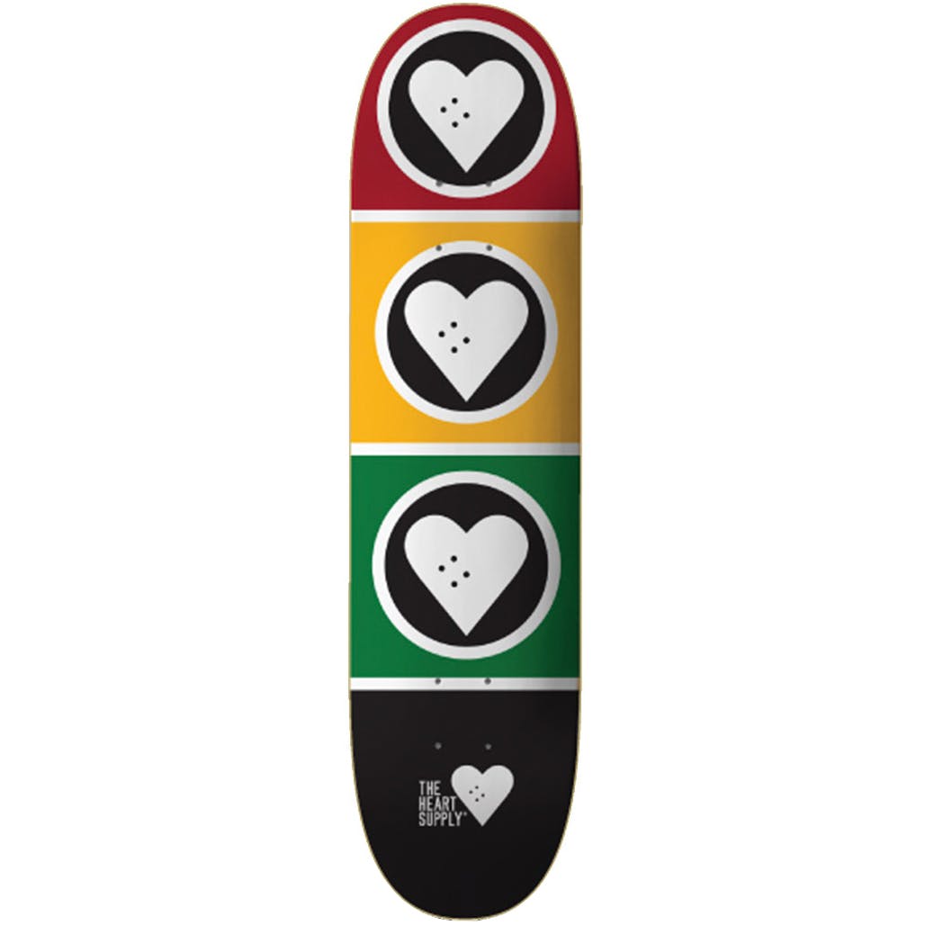 The Heart Supply Squad Skateboard Deck - Rasta 8.125''