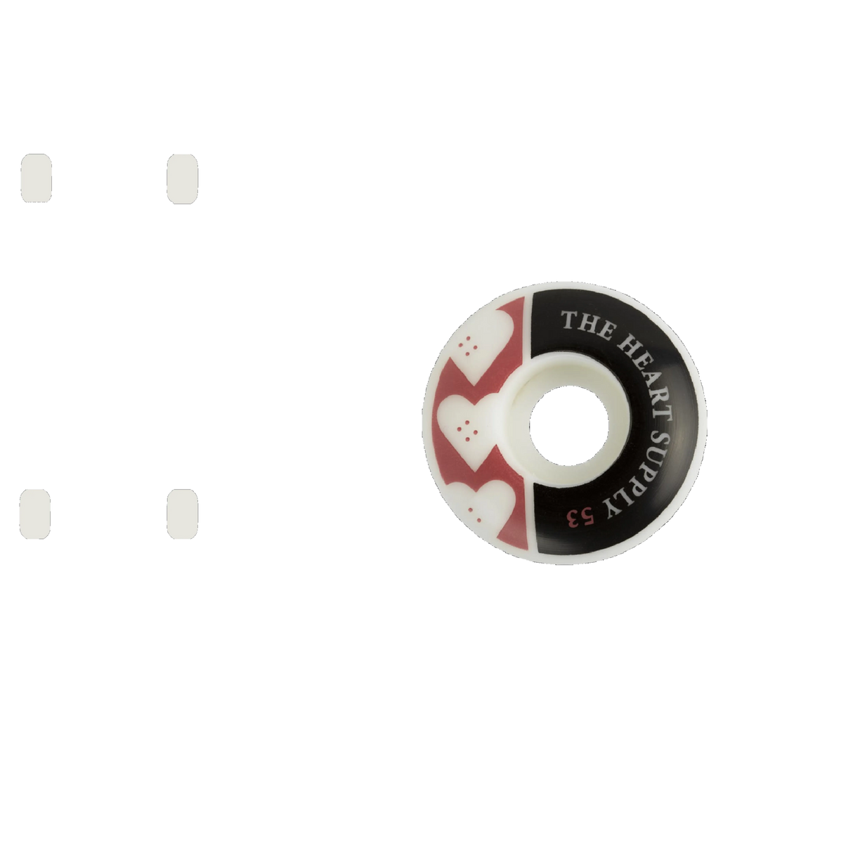 The Heart Supply Squad Skateboard Wheels - Red 53mm
