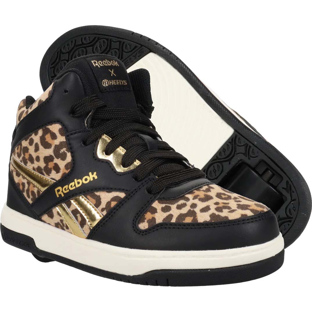 Heelys x Reebok BB4500 Mid Swatch - Black/Cheetah