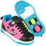 Heelys Dual Up X2 - Black/Hot Pink/Cyan/Yellow UK 2