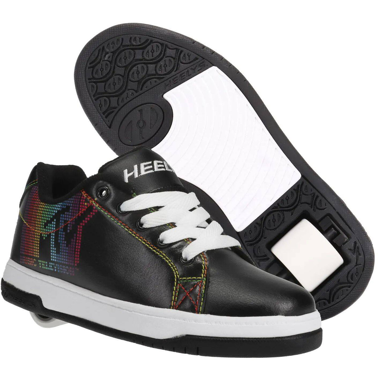 Heelys x MTV Split - Black/White/Rainbow Pu