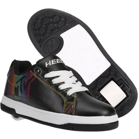 Heelys x MTV Split - Black/White/Rainbow Pu UK 6