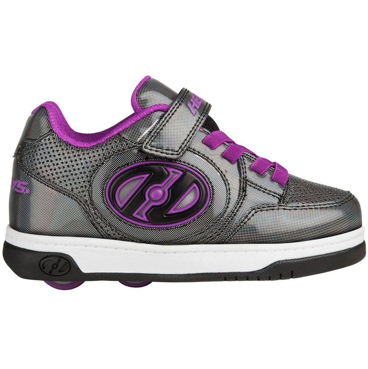 Heelys Plus X2 Lighted - Black Sparkle/Purple