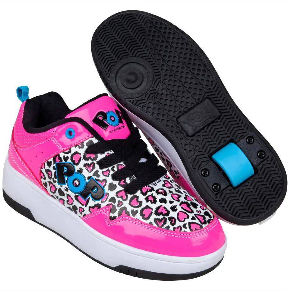 Heelys POP Contend - Neon Pink/Black/White/Hearts