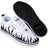Heelys Pro 20 Prints - White/Black Flames