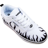Heelys Pro 20 Prints - White/Black Flames
