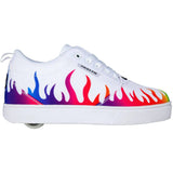 Heelys Pro 20 Prints - White/Rainbow Flames