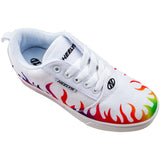 Heelys Pro 20 Prints - White/Rainbow Flames