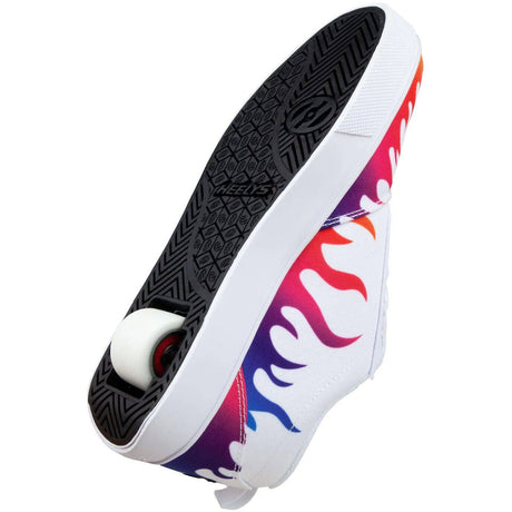 Heelys Pro 20 Prints - White/Rainbow Flames