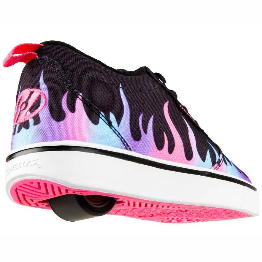 Heelys Pro 20 Prints - Black/Neon Pink/Hologram Flame