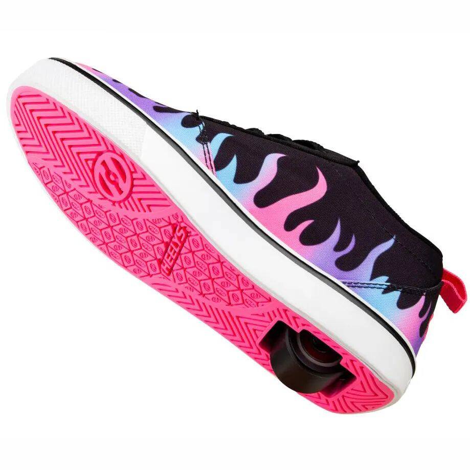 Heelys Pro 20 Prints - Black/Neon Pink/Hologram Flame