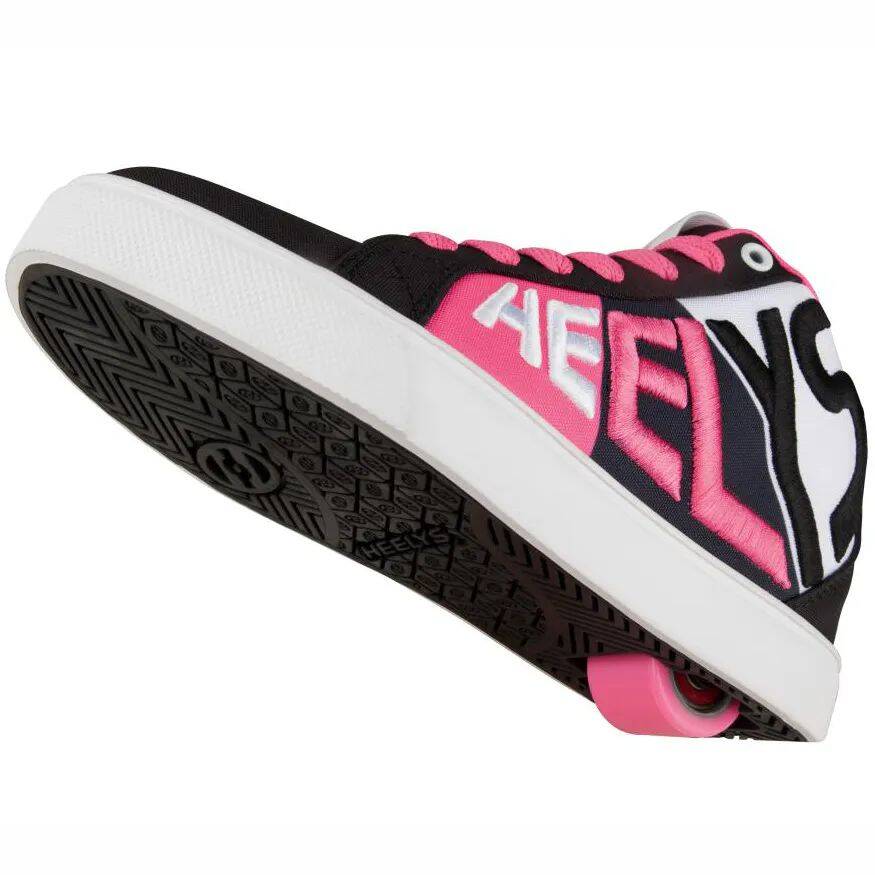 Heelys Racer 20 Mid - Black/White/Neon Pink