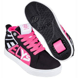 Heelys Racer 20 Mid - Black/White/Neon Pink UK 7