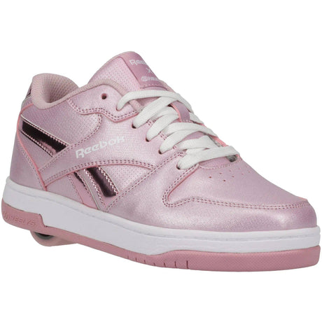 Heelys x Reebok BB4500 Low - White/Classic Pink/Sparkle