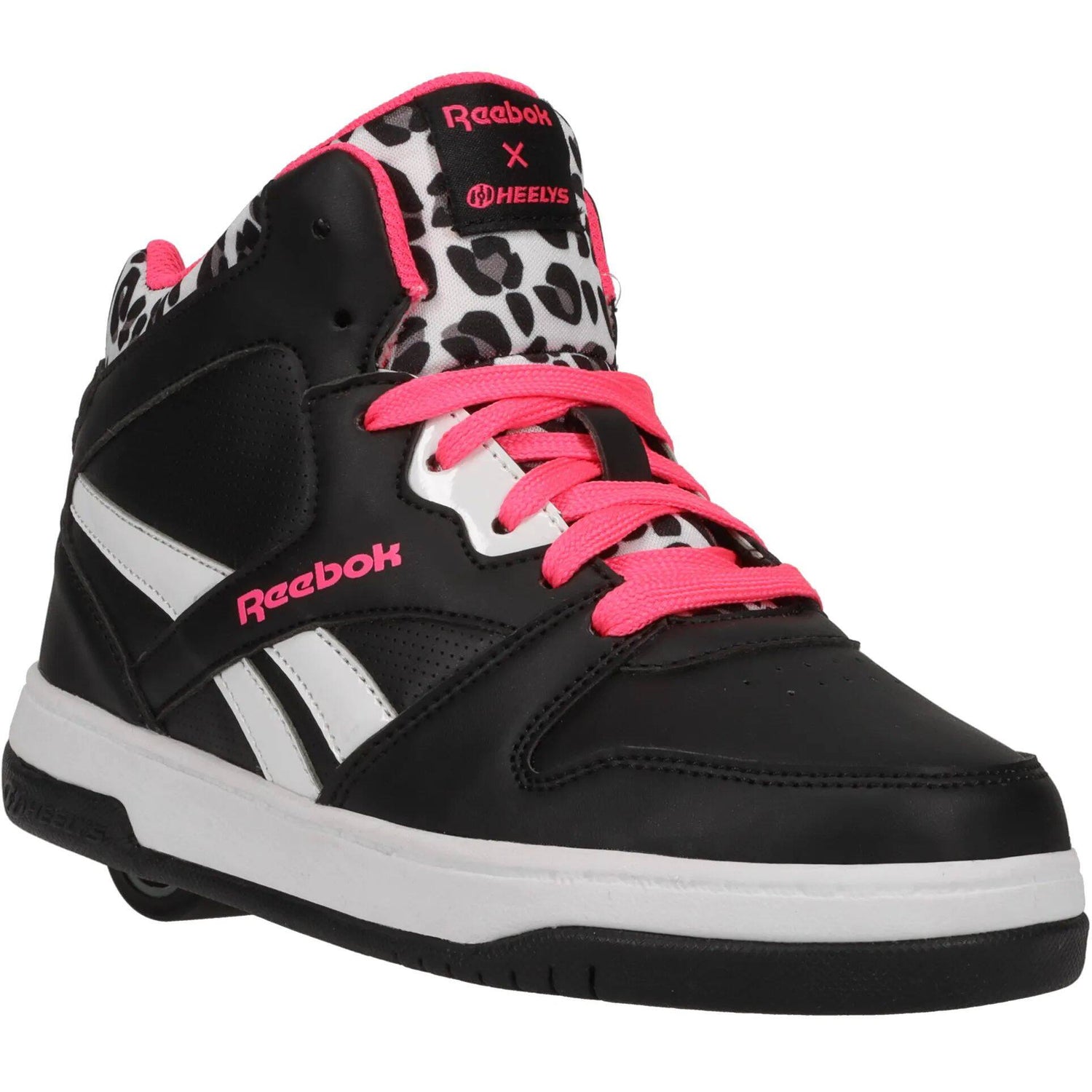 Heelys x Reebok BB4500 Mid - Black/Solar Pink/White