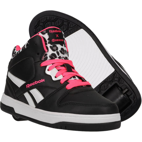 Heelys x Reebok BB4500 Mid - Black/Solar Pink/White UK 2