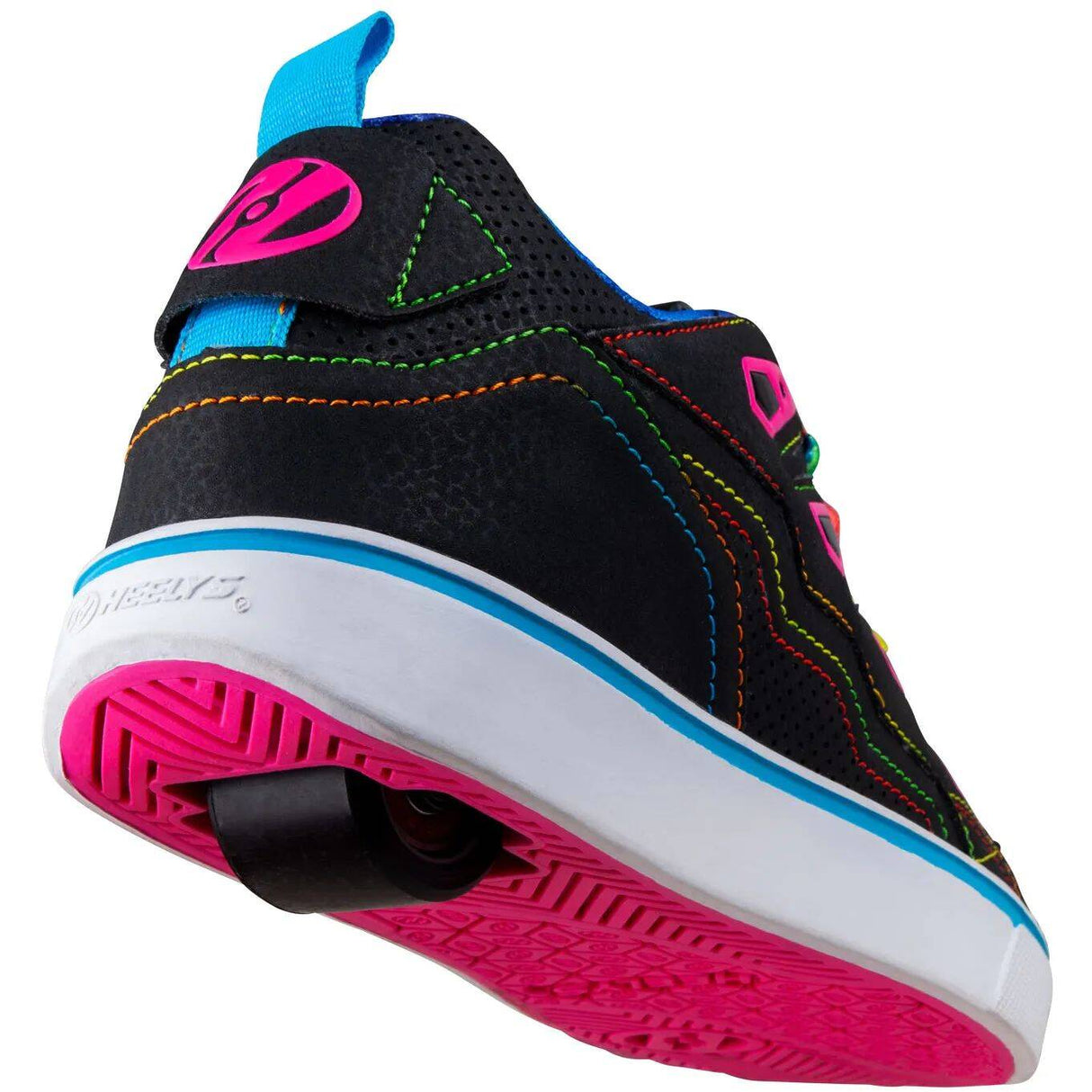 Heelys Tracer 20 - Black/Hot Pink/Rainbow