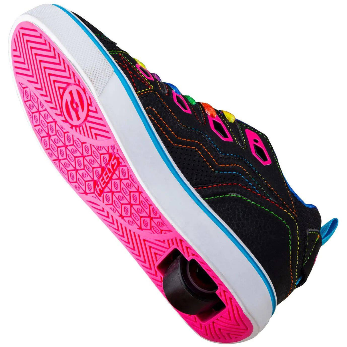 Heelys Tracer 20 - Black/Hot Pink/Rainbow