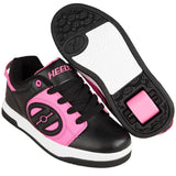 Heelys Voyager - Black/Neon Pink UK 6